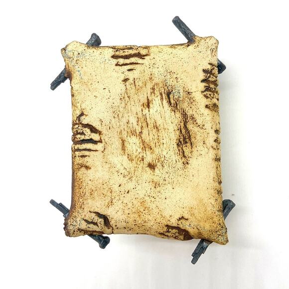 Artisan Ceramic Schwarzwaldner? Trinket Box Fairy Cottage Primitive Hand Crafted - Picture 6 of 8